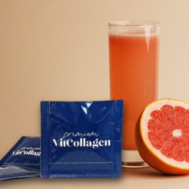 Premium VitCollagen suplement w saszetkach z kolagenem i wit. C na 30 dni