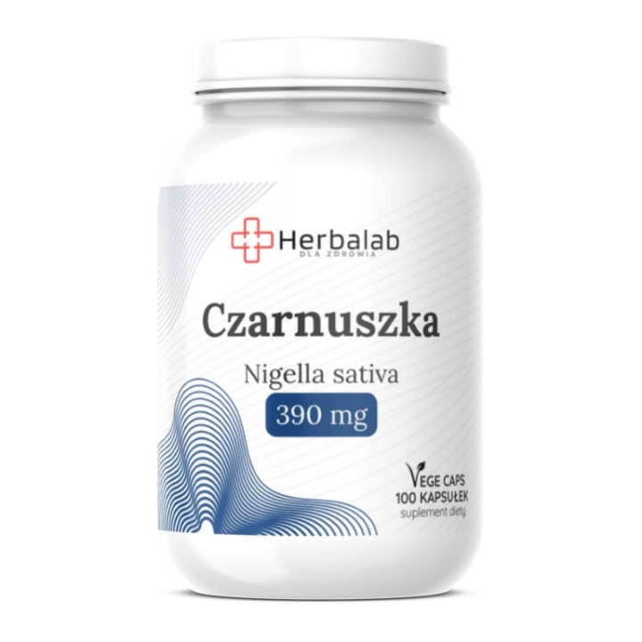 Czarnuszka NIgella sativa 390 mg Vege caps 100 kapsułek