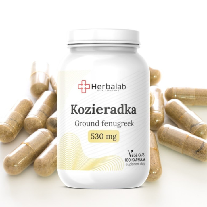 Kozieradka 530 mg Fenugreek na żołądek wrzody odporność 100 Vege caps
