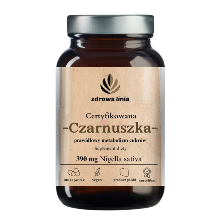 Certyfikowana Czarnuszka 390 mg Nigella sativa