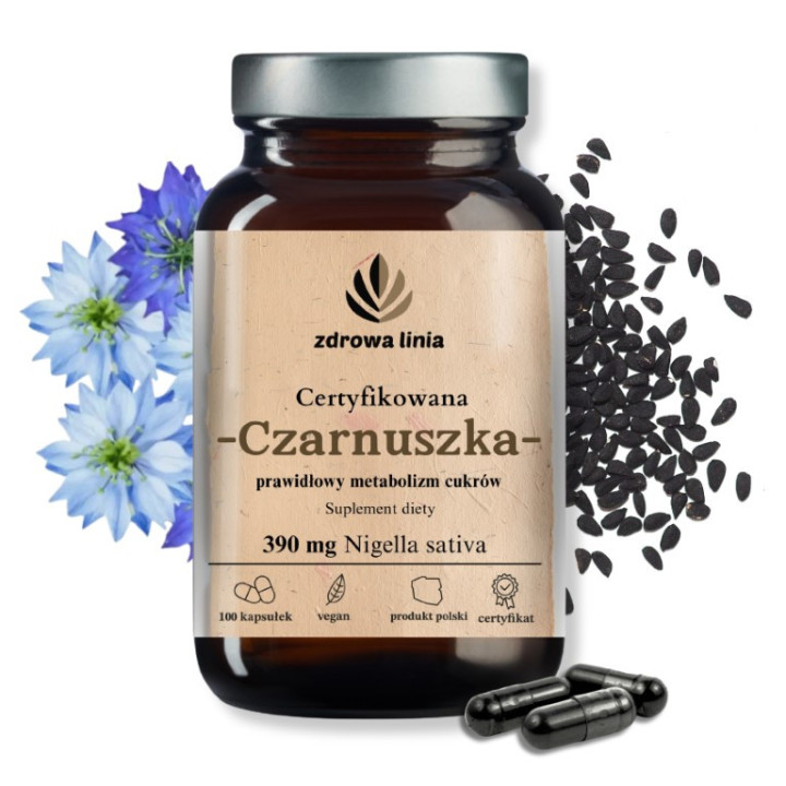Certyfikowana Czarnuszka 390 mg Nigella sativa