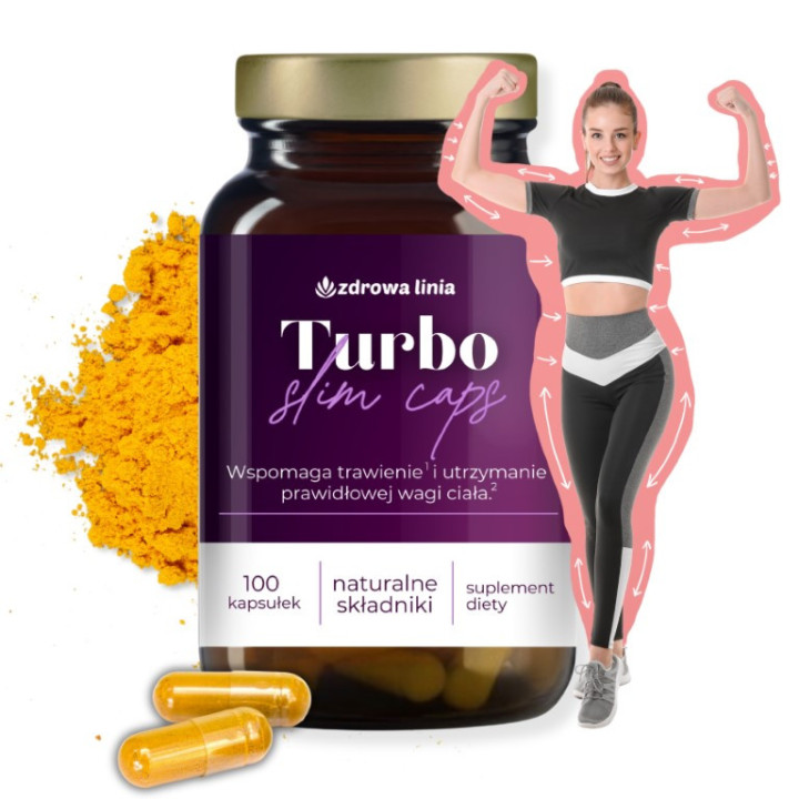 Turbo Slim Caps 100 kapsułek trawienie szybszy metabolizm termogenik