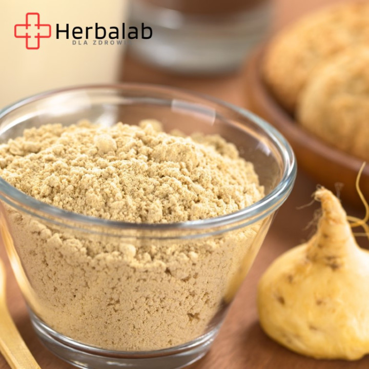 Maca Żeń- szeń peruwiański czysty bez dodatków 510 mg vege caps 100 sztuk Herbalab