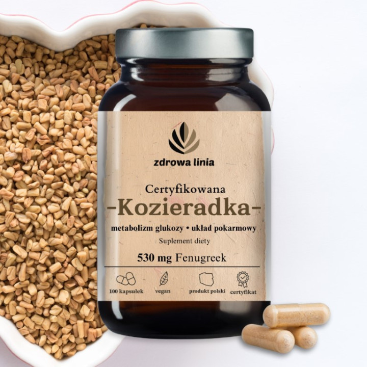 Certyfikowana Kozieradka 530 mg Fenugreek wrzody żołądka odporność cholesterol