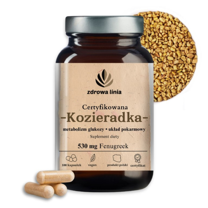 Certyfikowana Kozieradka 530 mg Fenugreek wrzody żołądka odporność cholesterol