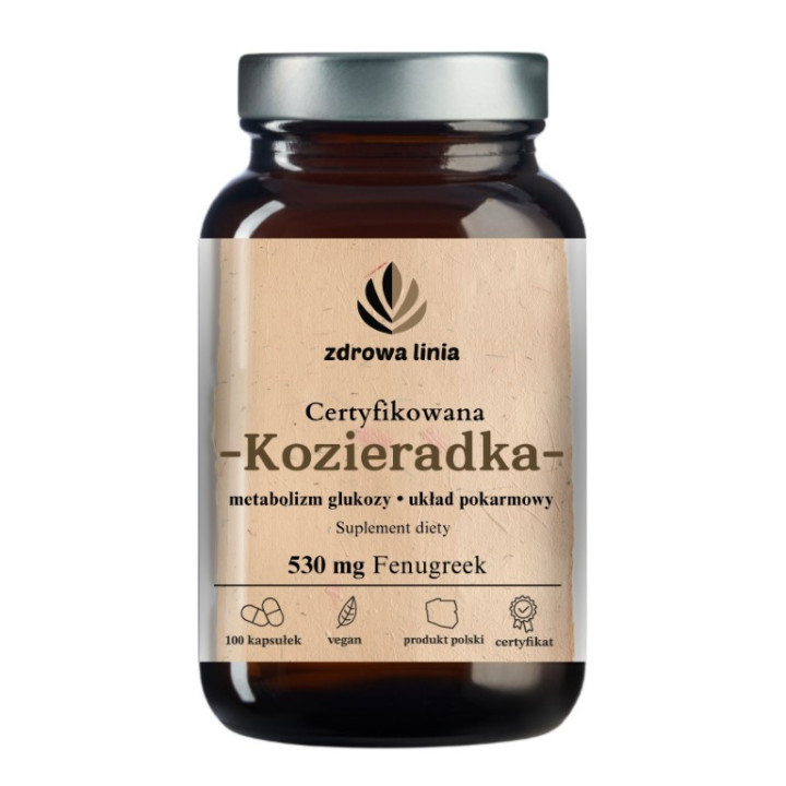 Certyfikowana Kozieradka 530 mg Fenugreek wrzody żołądka odporność cholesterol