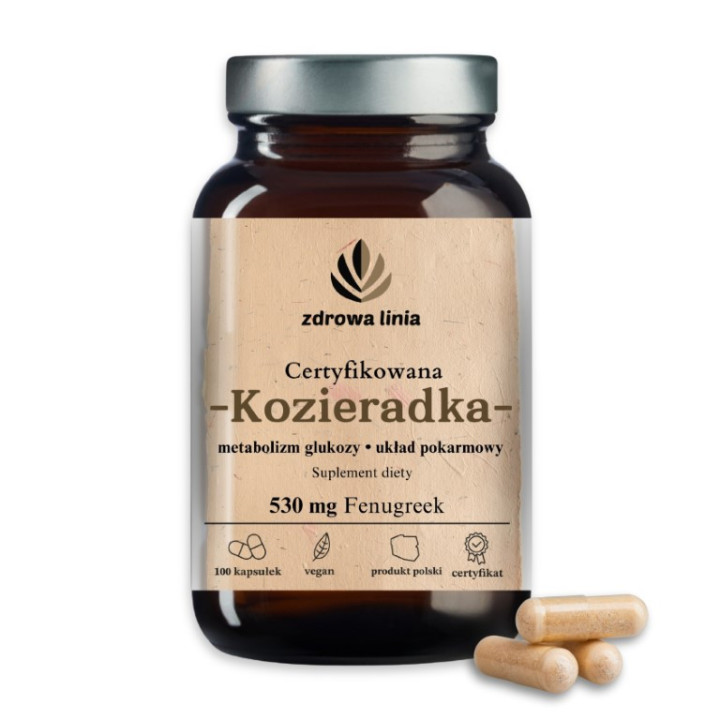 Certyfikowana Kozieradka 530 mg Fenugreek wrzody żołądka odporność cholesterol