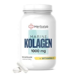 Marine Kolagen 100 mg z witaminą C na stawy skórę i kości
