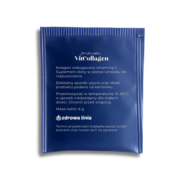 VitCollagen kolagen morski z witaminą C saszetka 6 g jedna porcja