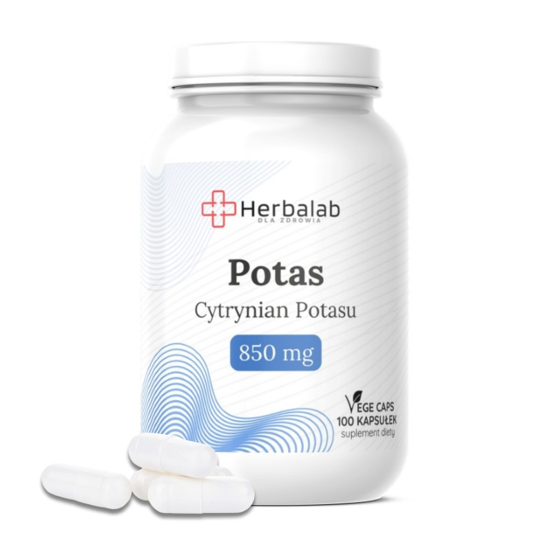 Potas 850 mg 100 Vege caps Herbalab Potas 850 mg 100 Vege caps Herbalab