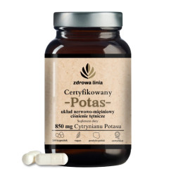 Certyfikowany Potas 850 mg cytrynianu potasu