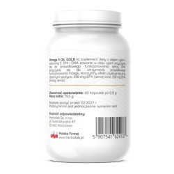 Omega 3 EPA DHA i witamina E Herbalab 60 kapsułek 1000 mg