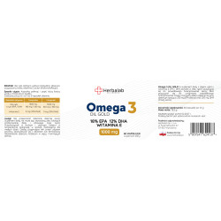 Omega 3 EPA DHA i witamina E Herbalab 60 kapsułek 1000 mg