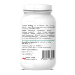 Witamina B complex Energy B1,B2,B3,B5,B6,B12,Biotyna 90 tabletek Herbalab