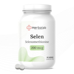 Selen 200 mcg Selenomethionine tabletki 60 sztuk Herbalab