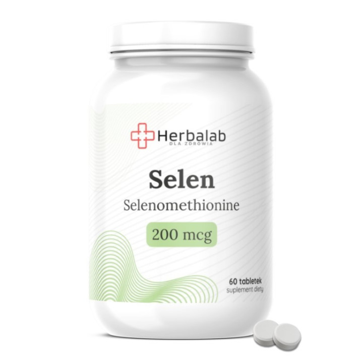 Selen 200 mcg Selenomethionine tabletki 60 sztuk Herbalab
