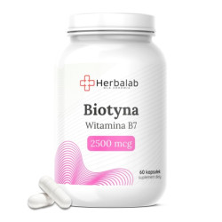 Biotyna Witamina B7 2500 mcg Herbalab 60 kapsułek