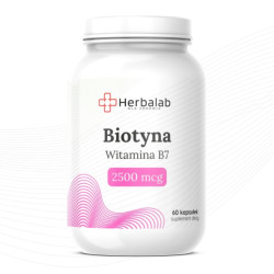 Biotyna Witamina B7 2500 mcg Herbalab 60 kapsułek