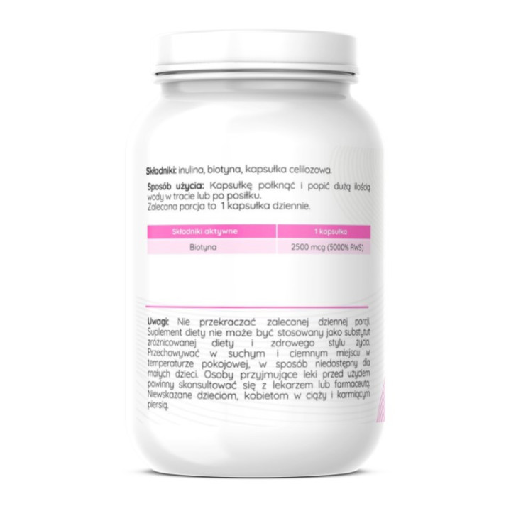 Biotyna Witamina B7 2500 mcg Herbalab 60 kapsułek