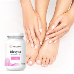 Biotyna Witamina B7 2500 mcg Herbalab 60 kapsułek
