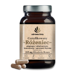 Certyfikowany Różeniec Górski adaptogen na koncentrację 215 mg Rhodiola Rosea