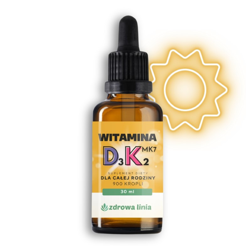 Witamina D3 + K2 MK7 Forte 900 porcji 30 ml