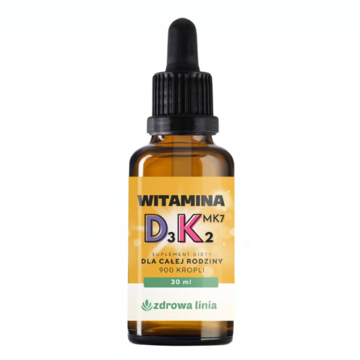 Witamina D3 + K2 MK7 Forte 900 porcji 30 ml