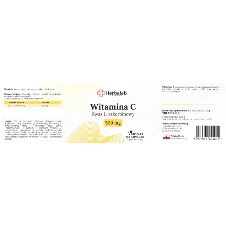 Witamina C 750mg FORTE MAX VEGE