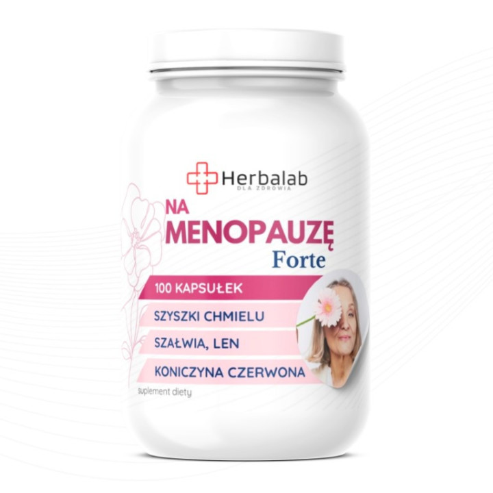 Herbalab Na menopauzę Forte 100 kapsułek koniczyna czerwona Menopauza
