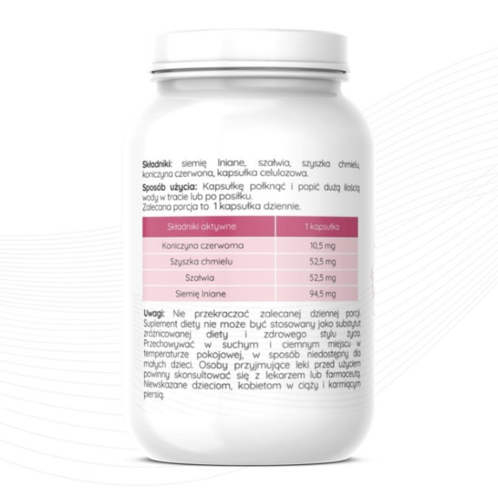 Herbalab Na menopauzę Forte 100 kapsułek koniczyna czerwona Menopauza
