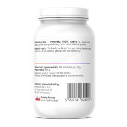 MultiWitamina kompleks wit. A B6 B7 B12 C D E MAGNEZ JOD ŻELAZO SELEN CYNK