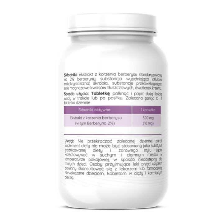 Berberyna Standaryzowana Forte 10mg - 60 sztuk
