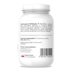 Berberyna Standaryzowana Forte 10mg - 60 sztuk