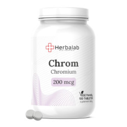 Herbalab CHROM Forte max 200mcg 100 tabletek