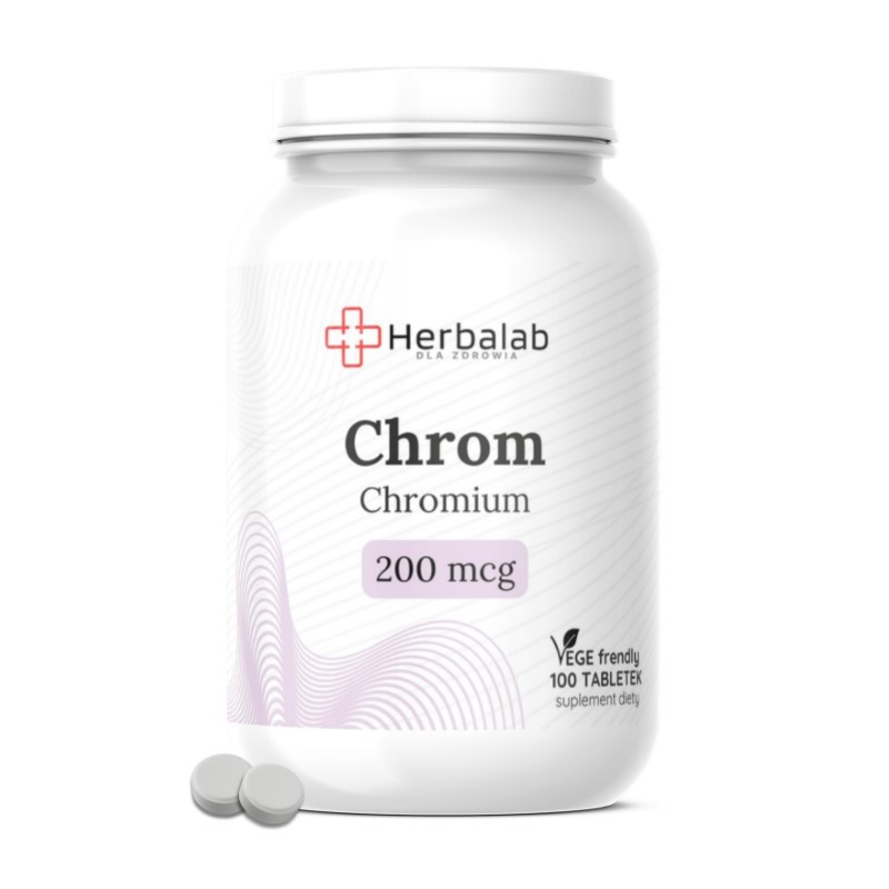 Herbalab CHROM Forte max 200mcg 100 tabletek