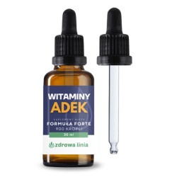 Witamina ADEK forte w kroplach 900 kropli Witaminy A+D3+E+K2 30ml