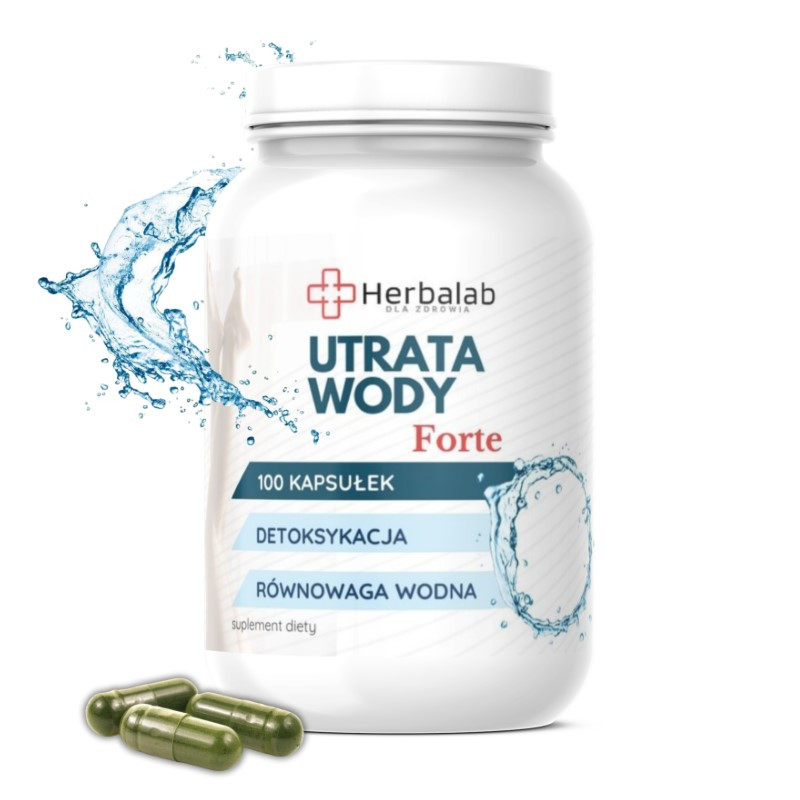Utrata wody Forte Detoksykacja Odchudzanie redukcja wody w organizmie 100 kapsułek