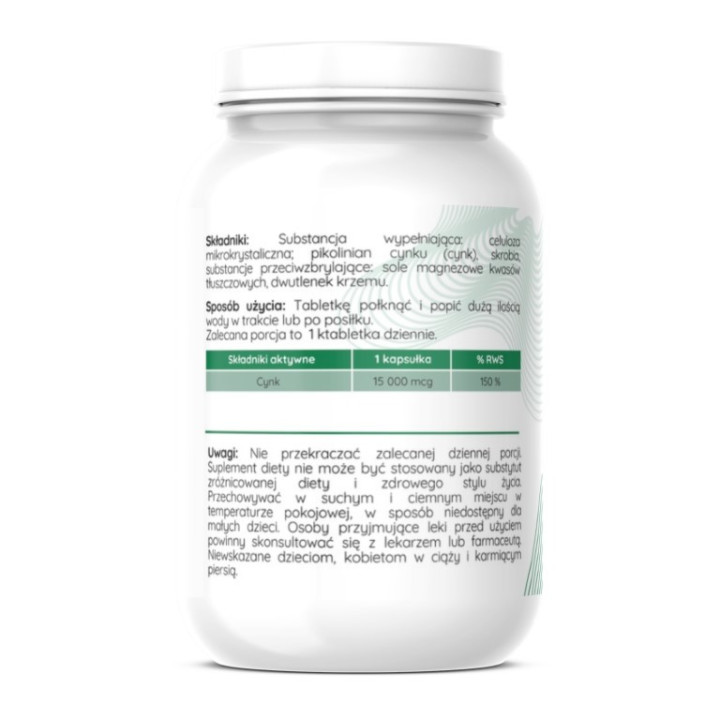 Herbalab CYNK 15 000 mcg 100 tabletek pikolinian cynku