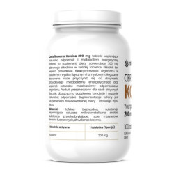 Certyfikowana KOFEINA CAFFEINE 200mg MOCNA 100 tabletek
