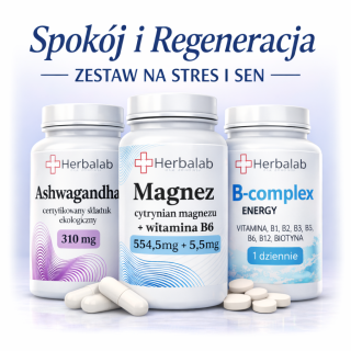 Spokój i Regeneracja - zestaw na stres i problemy ze snem BESTSELLER