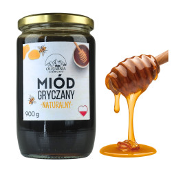 Naturalny Miód gryczany 100 % prawdziwy duży 900 g