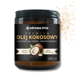 Premium Olej kokosowy tłoczony na zimno nierafinowany 230 ml