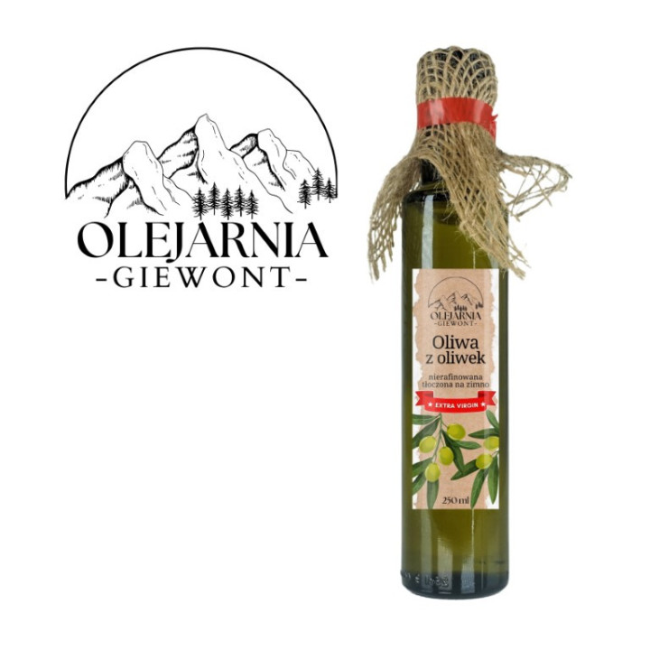 Oliwa z oliwek Extra Virgin 250 ml Olejarnia Giewont
