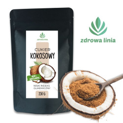 Cukier kokosowy naturalny 250 g zdrowy zamiennik cukru niskie IG 100 % natural