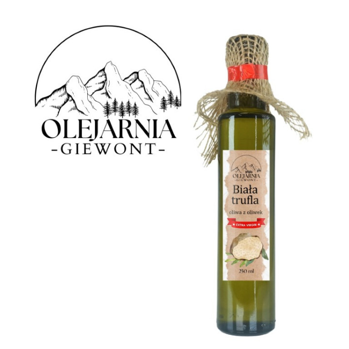 Biała Trufla oliwa z oliwek extra virgin naturalny aromat z białej trufli 250 ml Olejarnia Giewont