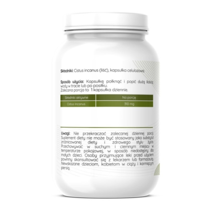 Czystek Cistus incanus 310 mg vege caps 100 kapsułek