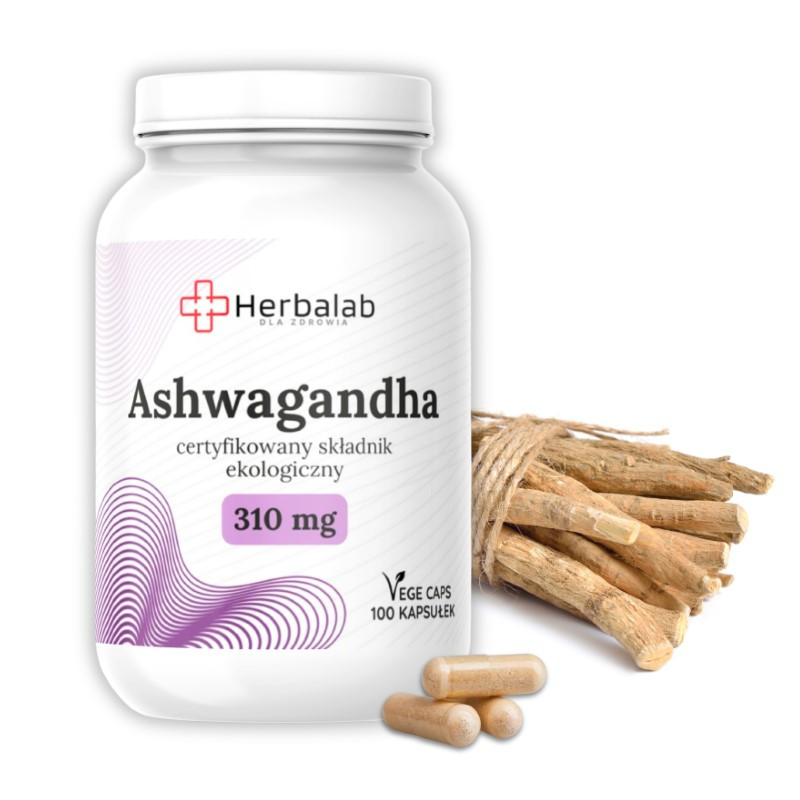 Ashwagandha Korzeń żeń-szeń indyjski 100 kapsułek Ashwagandha Korzeń żeń-szeń indyjski 100 kapsułek