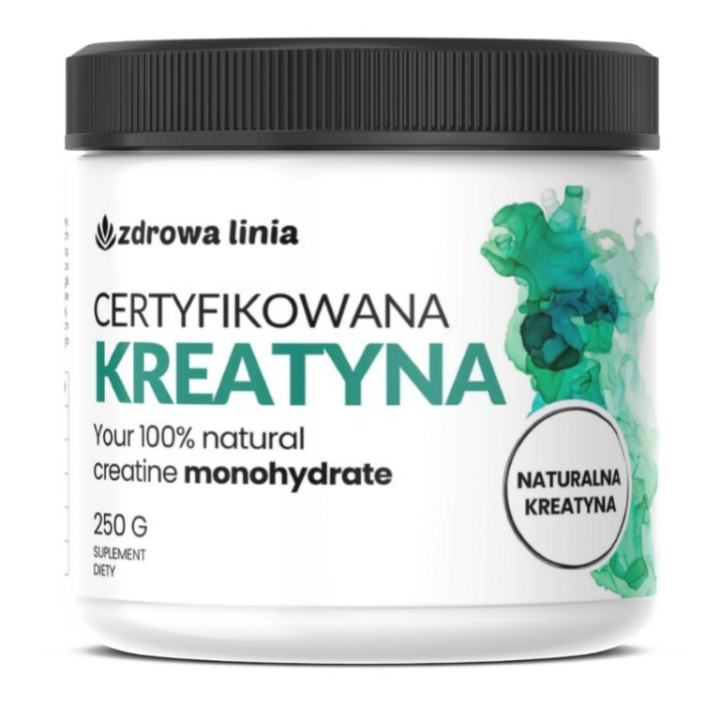 Certyfikowana Kreatyna naturalna 250 g Zdrowa Linia